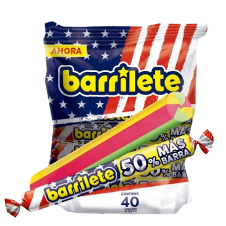 Barrilete Caramelo Masticable 40un