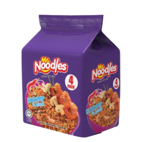 Mr Noodles Shrimp Pack 4un