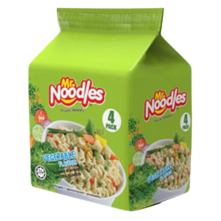 Mr Noodles Vegetables Pack 4un