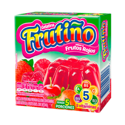 Gelatina Frutiño Frutos Rojos 40g