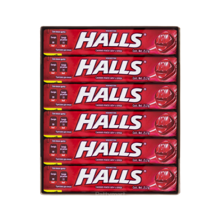 Halls Cerise Display